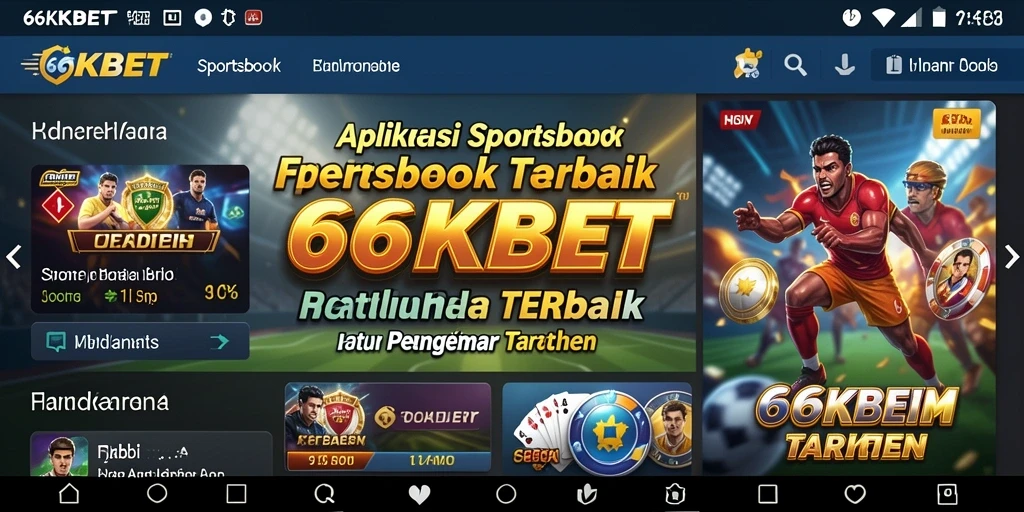 Tampilan gameplay 66KBET dengan fitur taruhan olahraga yang menarik.