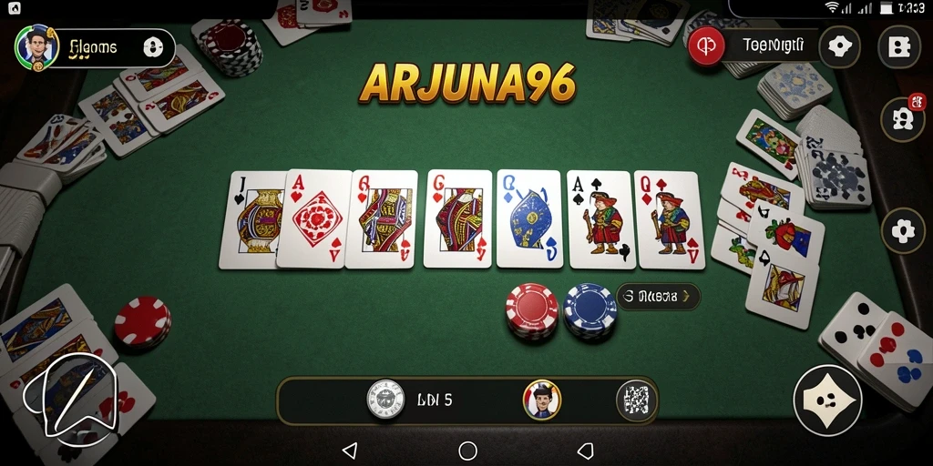 Gameplay seru ARJUNA96 menunjukkan aksi Domino yang mendebarkan.