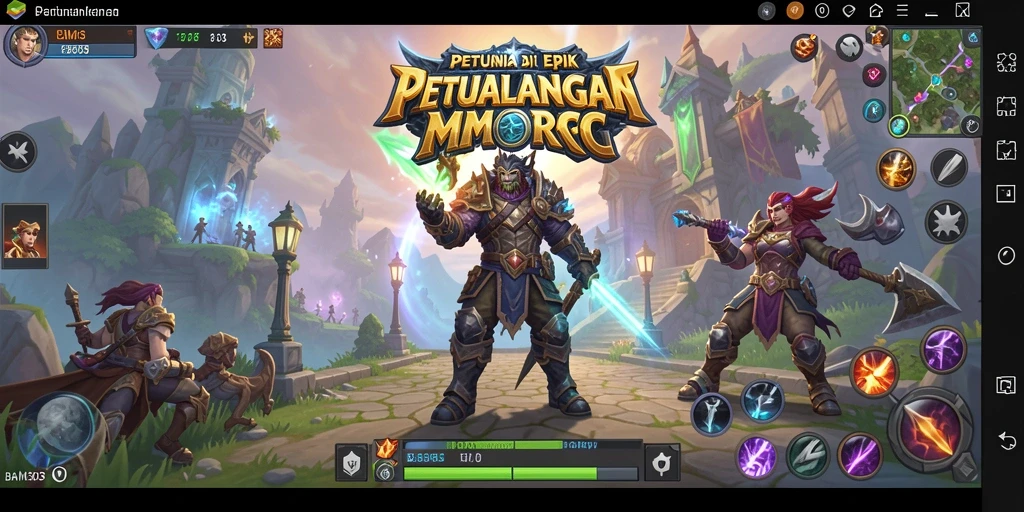 Tampilan menakjubkan dari gameplay MMORPG BAIM303.