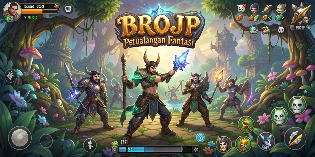 Gameplay menarik BROJP di dunia petualangan fantastis.