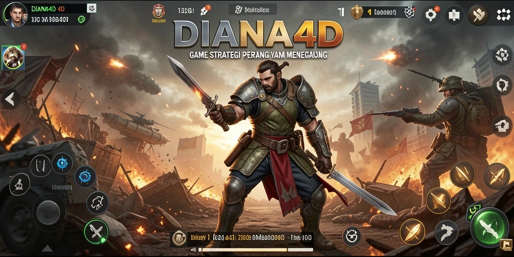 Tampilan gameplay penuh aksi dalam game DIANA4D.