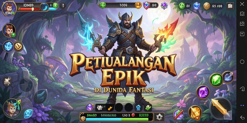 Tampilan grafis permainan IDN89 yang memukau dan penuh warna.
