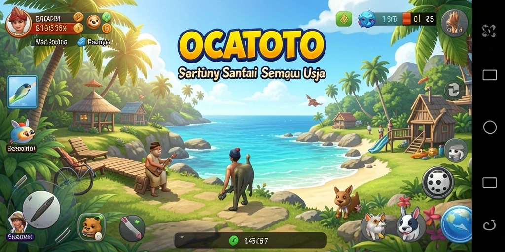 Screenshot menampilkan gameplay OCATOTO yang menarik dan menyenangkan.