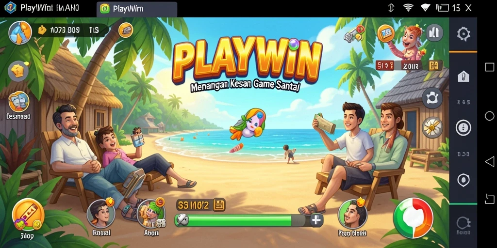 Screenshot gameplay utama dari PLAYWIN dengan tantangan seru.