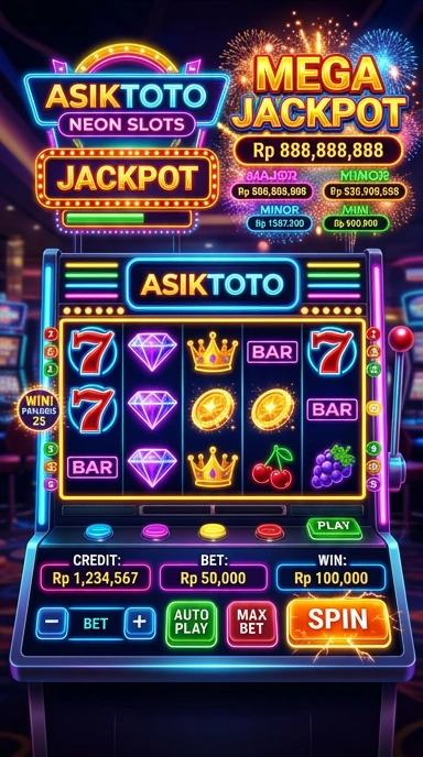 Screenshot antarmuka utama aplikasi asiktoto.